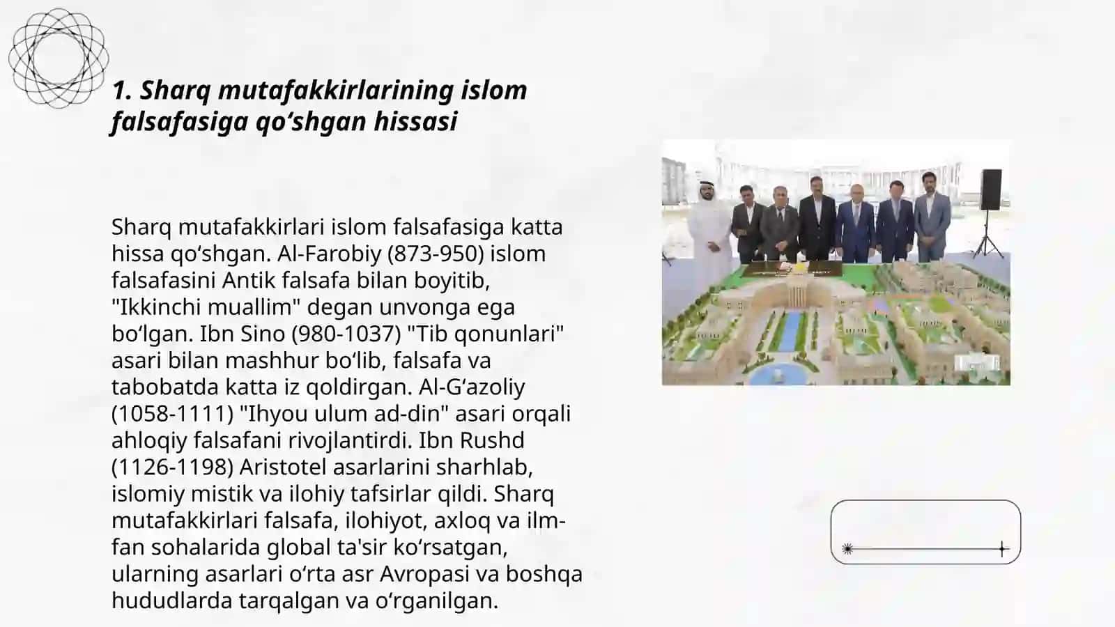 Sharq mutafakkirlarining islom dinining inson kamolotiga qoʻshgan hissalari 3