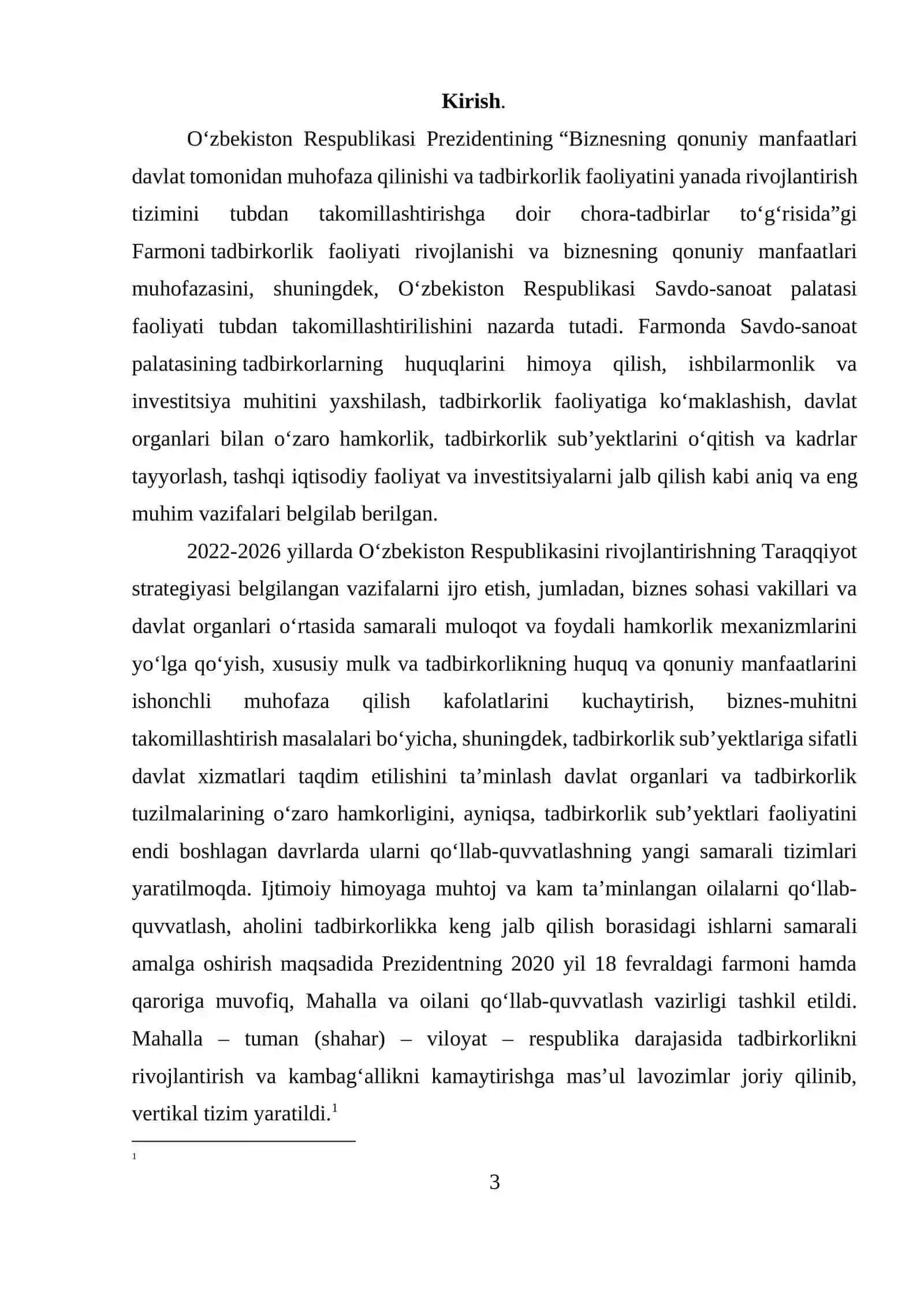 Tadbirkorlik faoliyatini kreditlash va uni takomillashtirish masalalari 3
