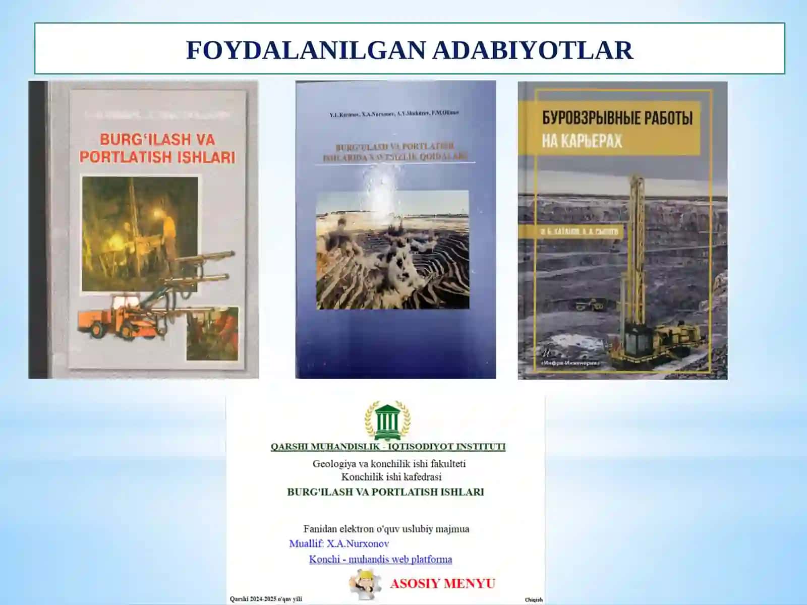 "Portlovchi moddalarni qo‘llanish sharoitiga ko‘ra turkumlarga ajratish" 3