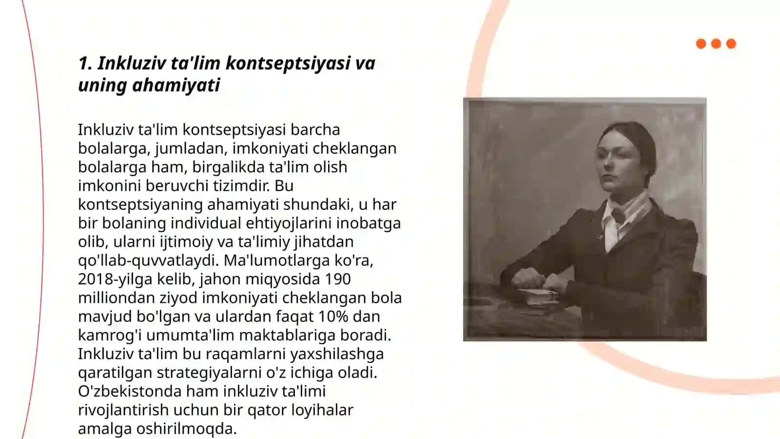 Imkoniyati cheklangan bolallarni inkliziv talimga tuliq jalp qilishda talim mosasalari uqtuvchilari foliyatining mazmuni 3