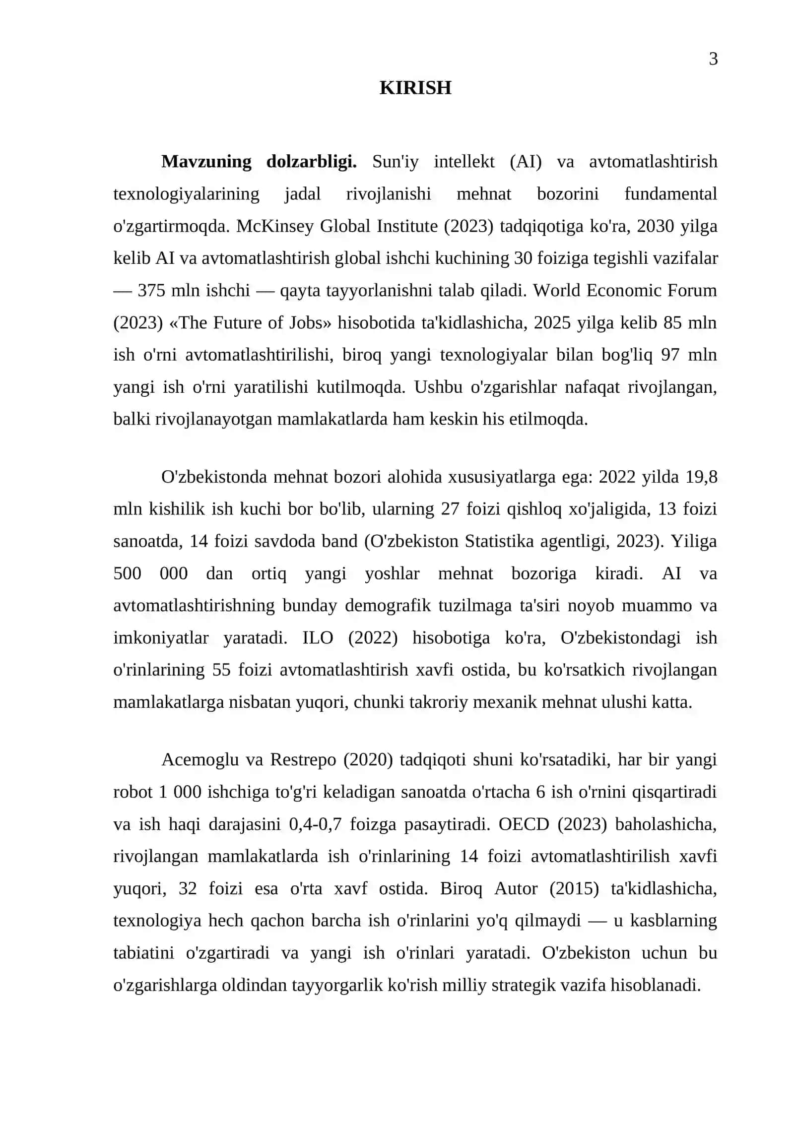 "AI va avtomatlashtirishning mehnat bozoriga ta'siri" 3