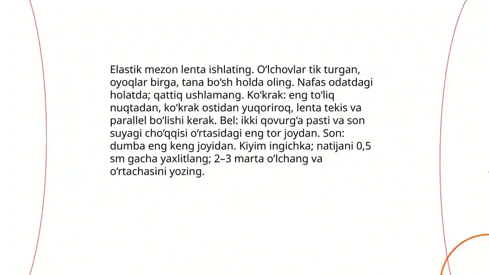 Olcham qoyish qoidalari 3