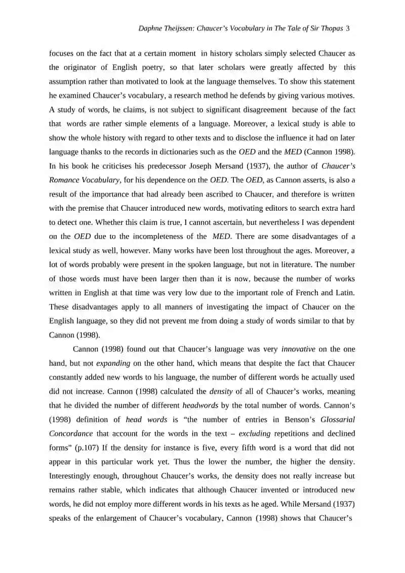 The Tale of Sir Thopas 3