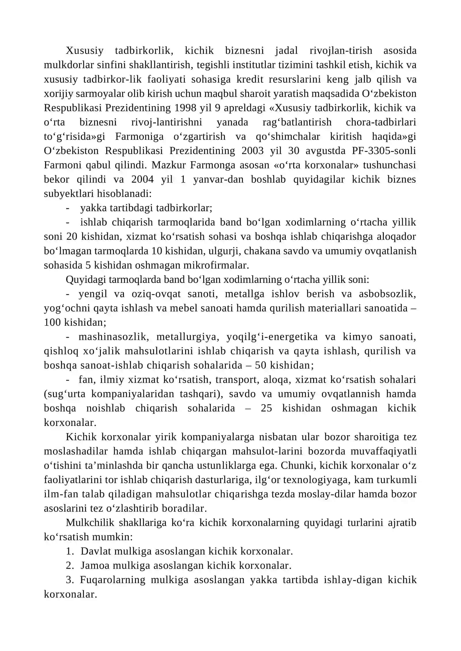 Tadbirkorlik faoliyatini rivojlantirishning maqsadi va vazifalari 3