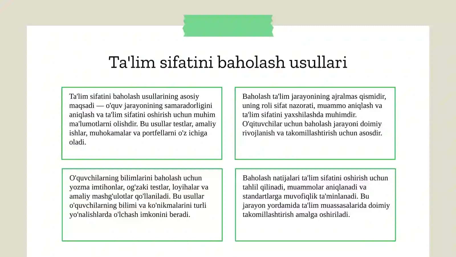 Ta'lim sifatini oshirish, pedagog kadrlarning bilimi va malakasini xalqaro darajaga olib chiqish 3