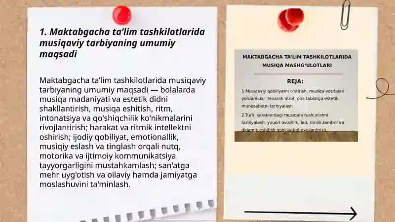 Maktabgacha ta’lim tashkilotlarida musiqaviy tarbiyaning maqsad va vazifalari 3