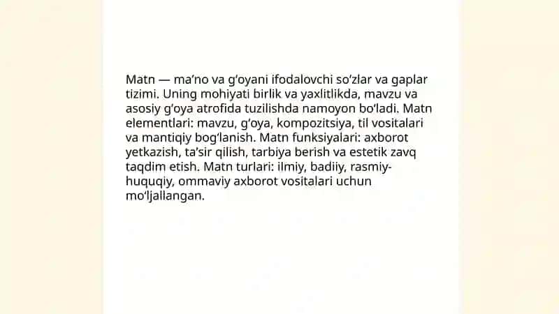 Matnning taʼrif va mohiyati 3
