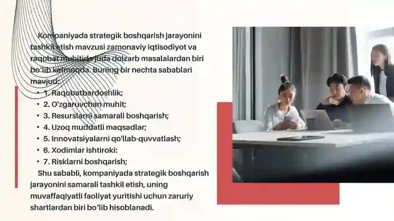 Kompaniyada Strategik Boshqarish Jarayonini Tashkil Etish 3