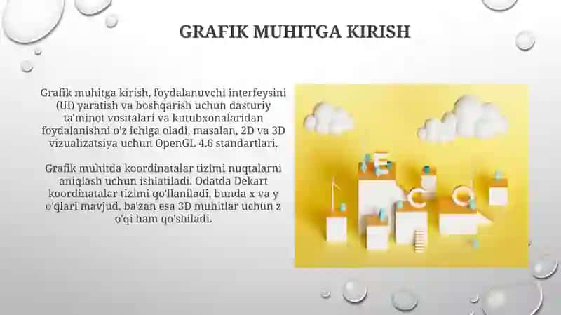 Grafik muhit va undan foydalanish tizimi 3