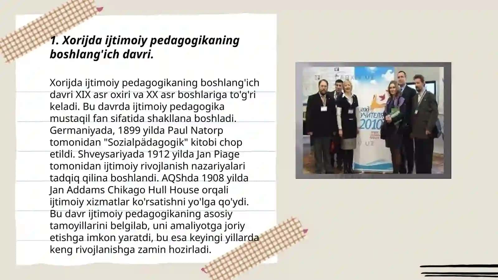 Xorijda ijtimoiy pedagogikaning rivojlanish tarixi 3
