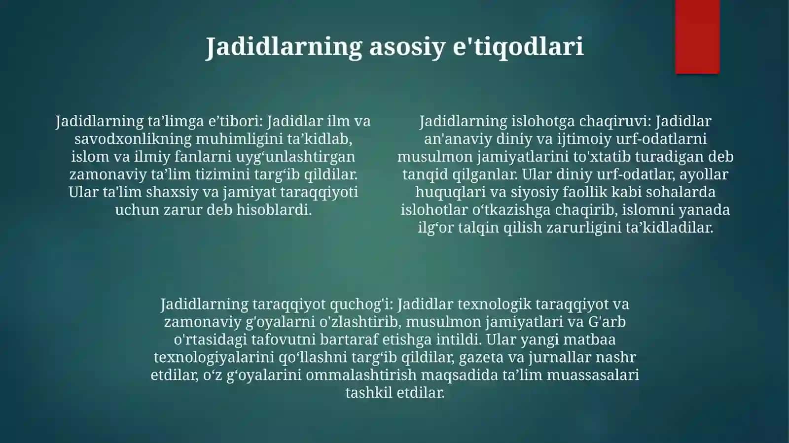 Jadidlarning GʻOyaviy Asoslari Va Yutuqlari 3