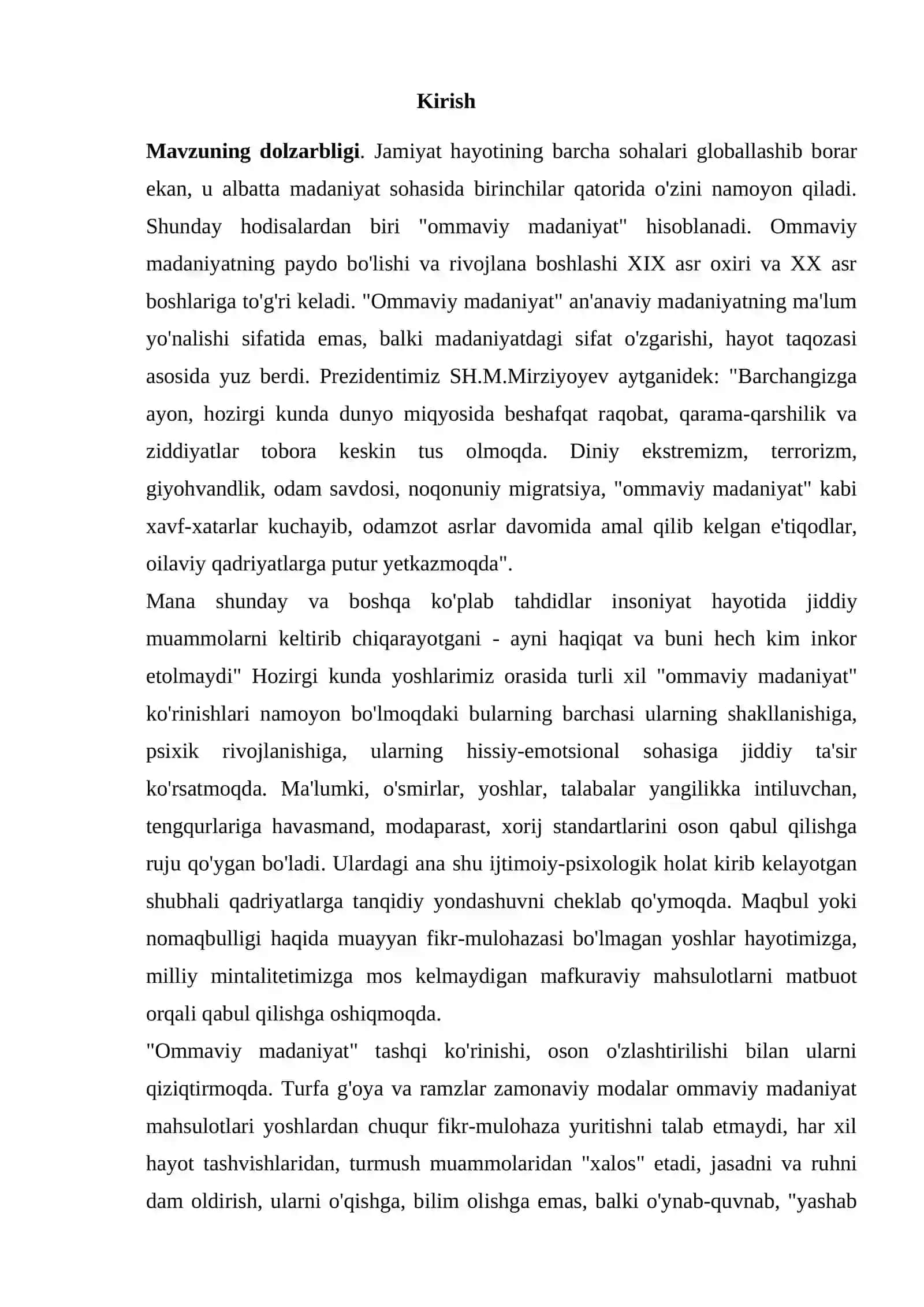 Ommaviy madaniyat va ularning yoshlar ma`naviyatiga ta`siri 3