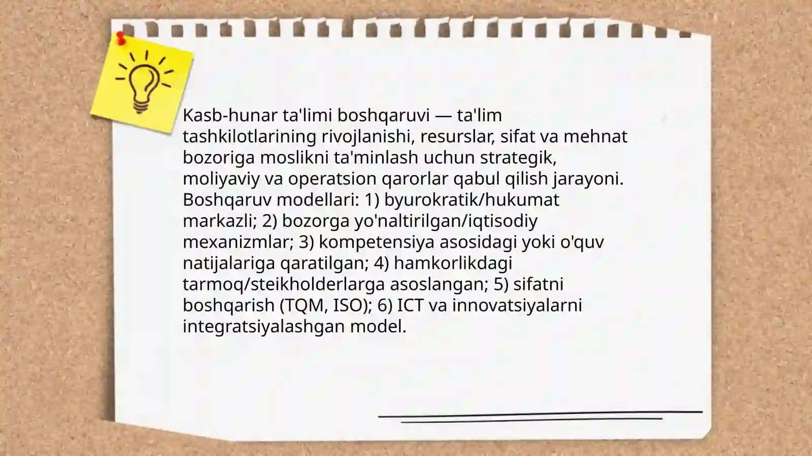 Kasb-hunar ta'limini boshqarish 3