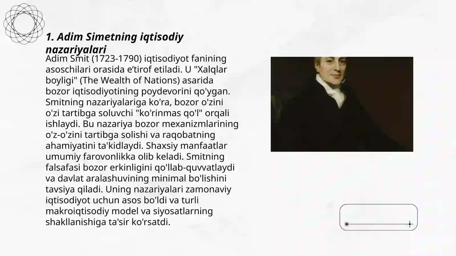 Adim Simet va Daved Rekardoning Iqtisodiy Qarashlari 3