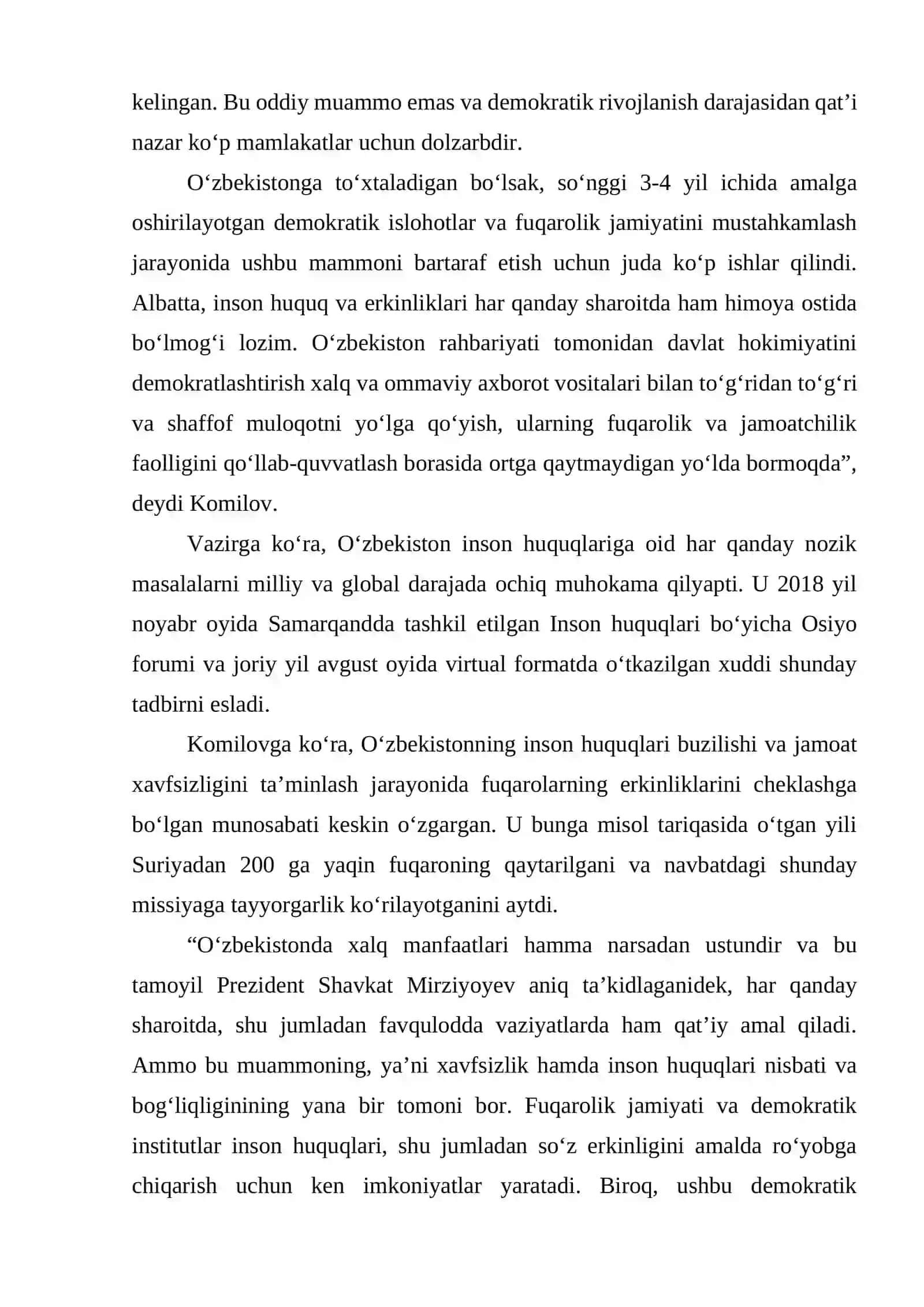 MILLIY XAVFSIZLIKNI TA'MINLASH BORASIDA AMALGA OSHIRILAYOTGAN ISHLAR 3