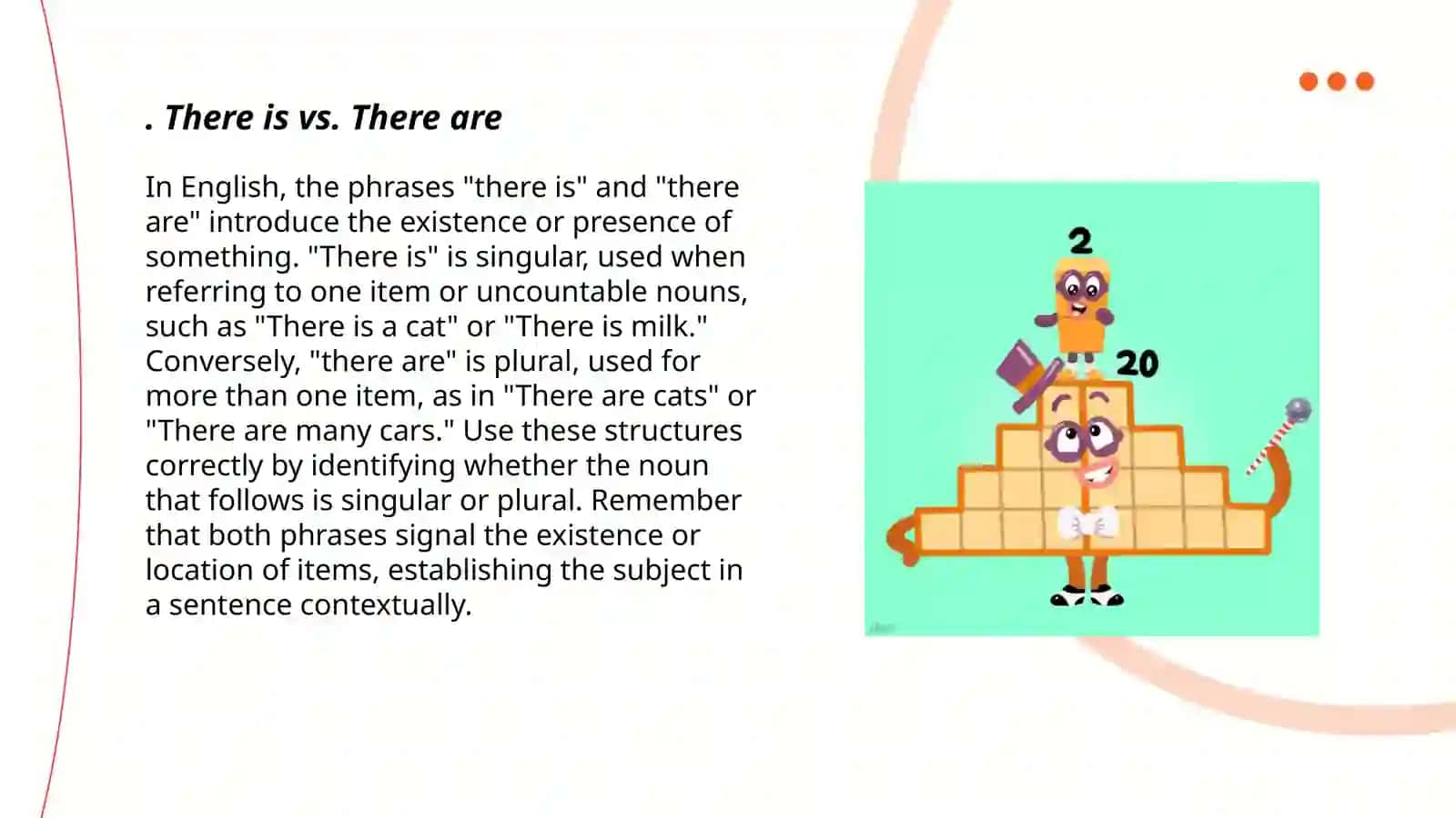 There is vs. There are 3