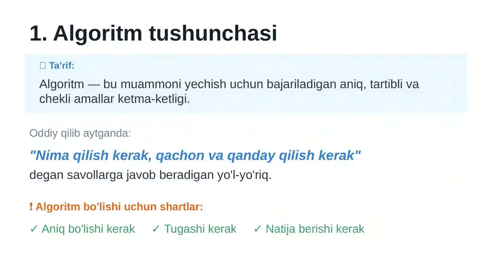 Ma’lumotlar tuzilmasi va algoritmlar faniga kirish 3