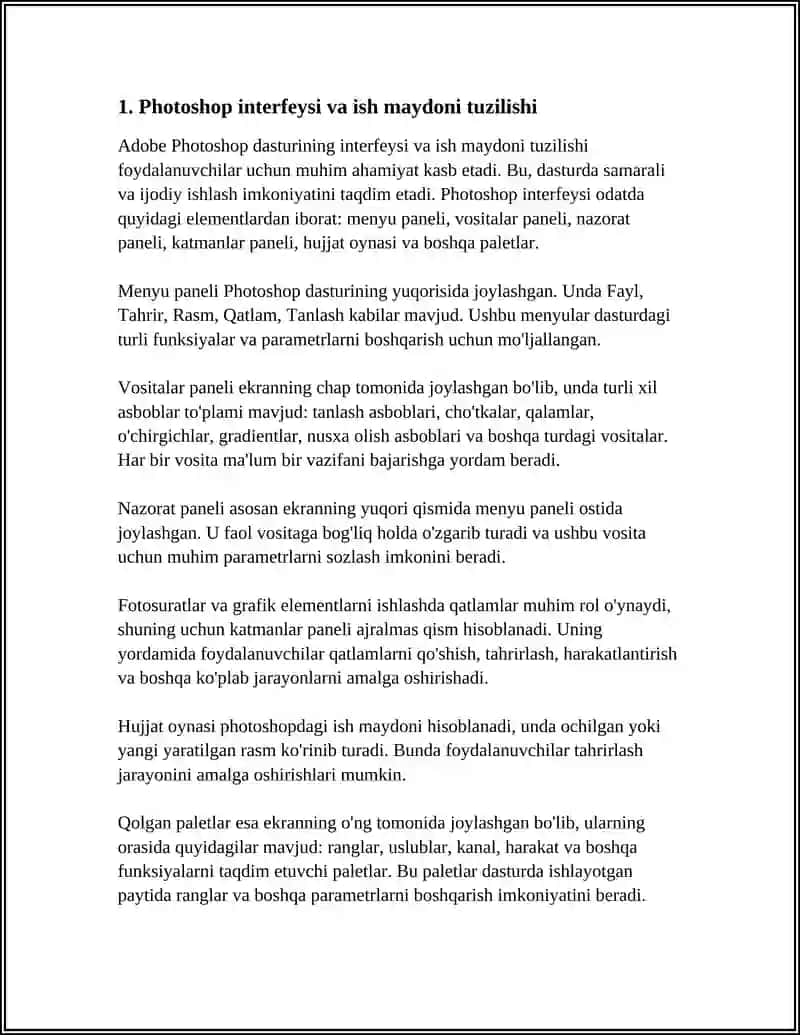 ADOBE PHOTOSHOP DASTURI VA UNDA ISHLASH PRINSIPI 3