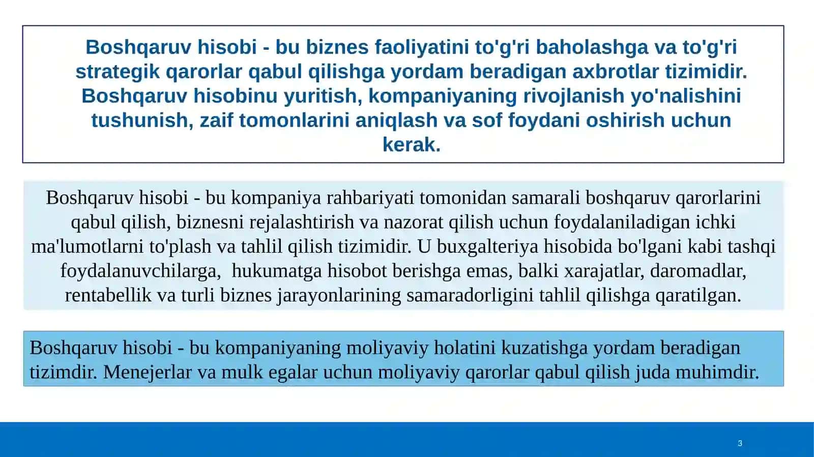 Boshqaruv hisobiga kirish 3