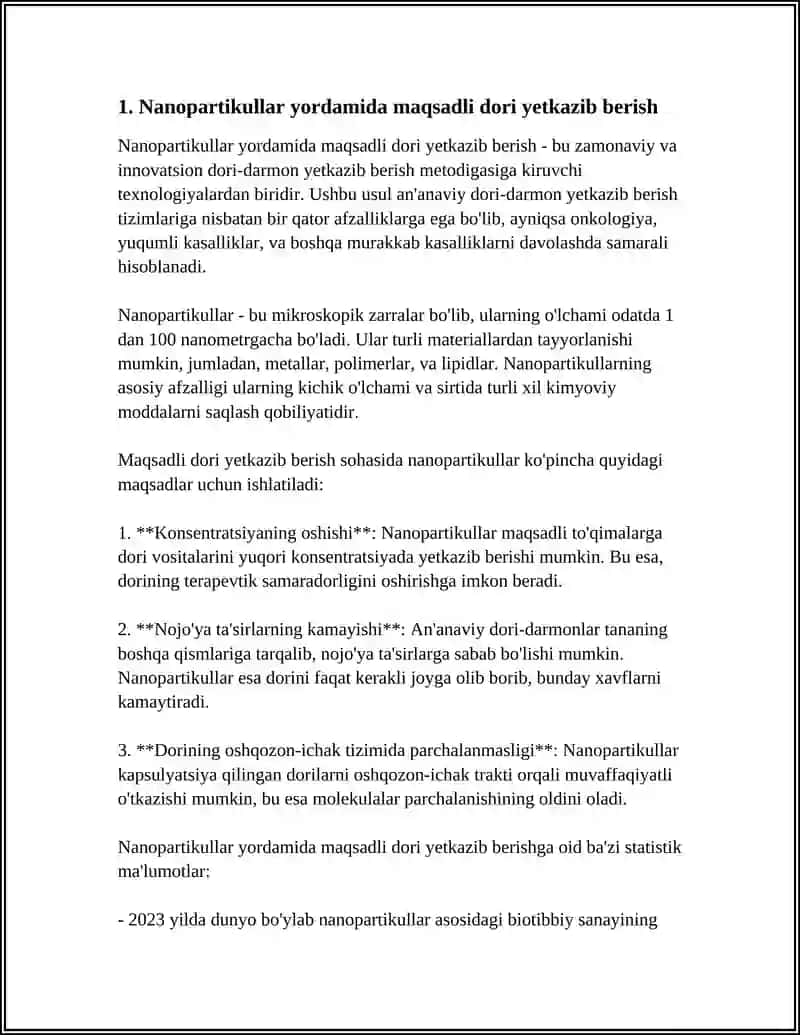 NANOTEXNALOGIYA MEDITSINA 3