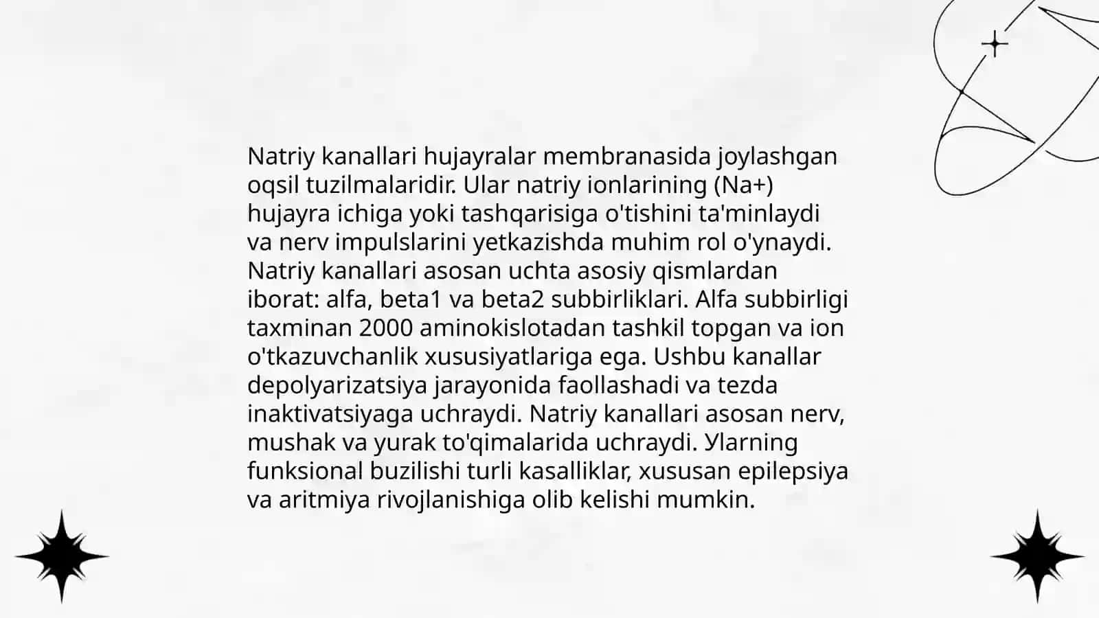 Natriy kanallari turlari va funksiyasi 3