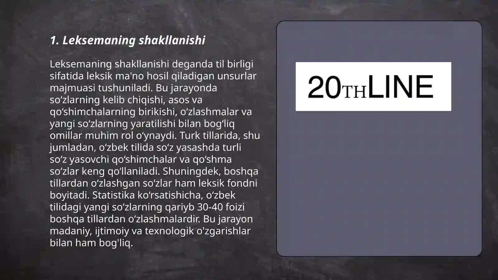Leksemaning shakl va maʼno tuzilishi. Leksema va soʻz 3