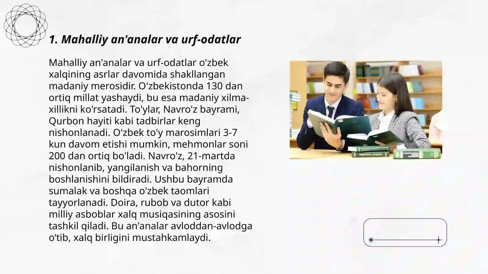 Mahalliy an'analar va urf-odatlar 3