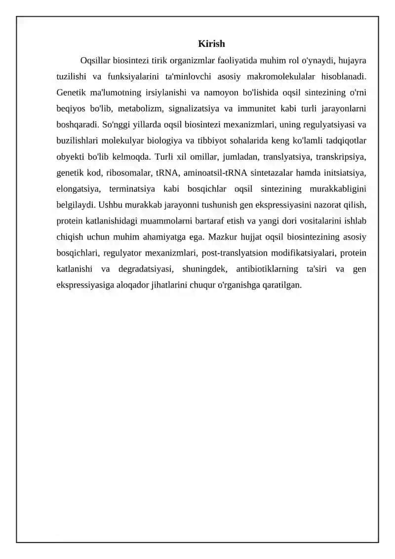Oqsil biosintezi 3