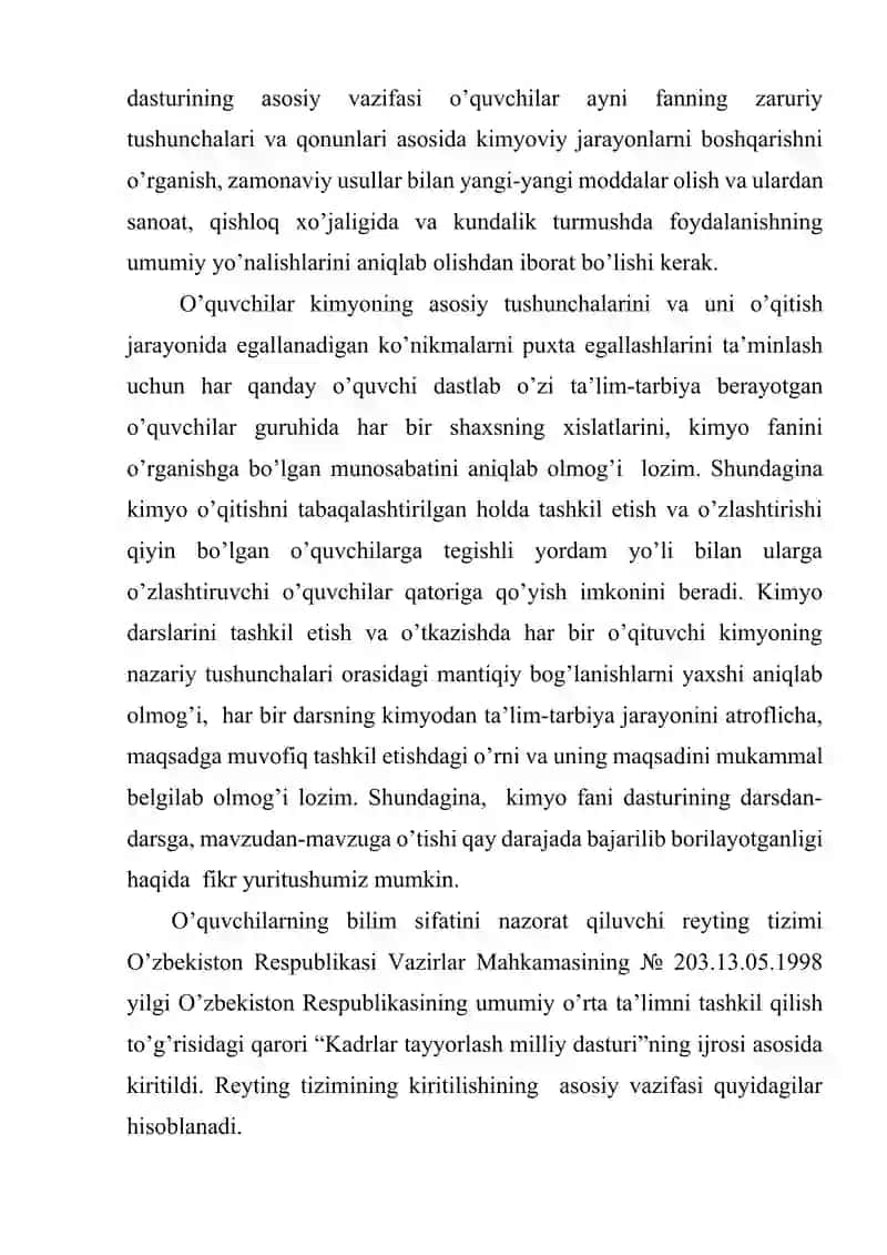 O’quvchilar bilmini tekshirishda reyting tizimi. 3