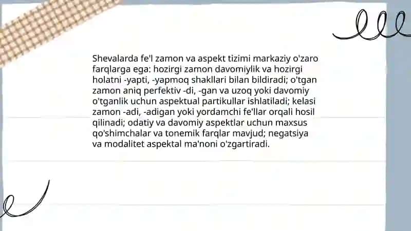 Shevalarning grammatik xususiyatlari 3