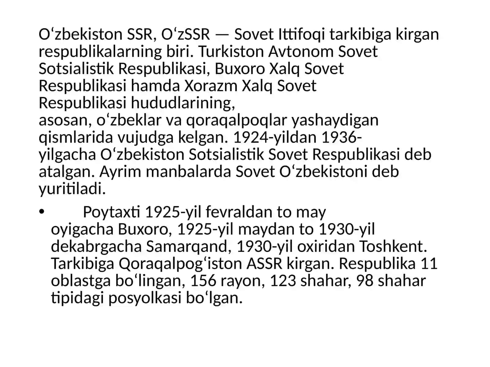 O'zbekiston SSRning ijtimoiy-siyosiy rivojlanishi 3