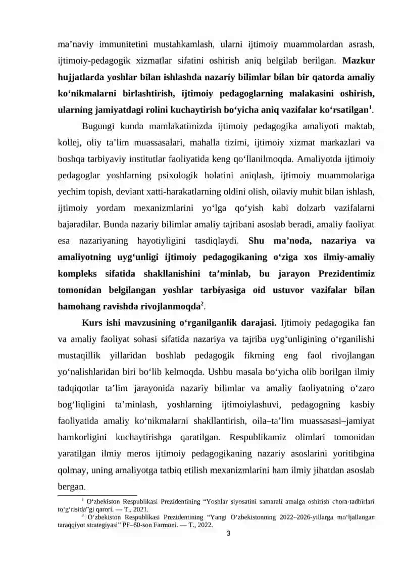 Ijtimoiy pedagogika fan va amaliy faoliyat sohasi sifatida nazariya va tajriba uyg’unligi 3