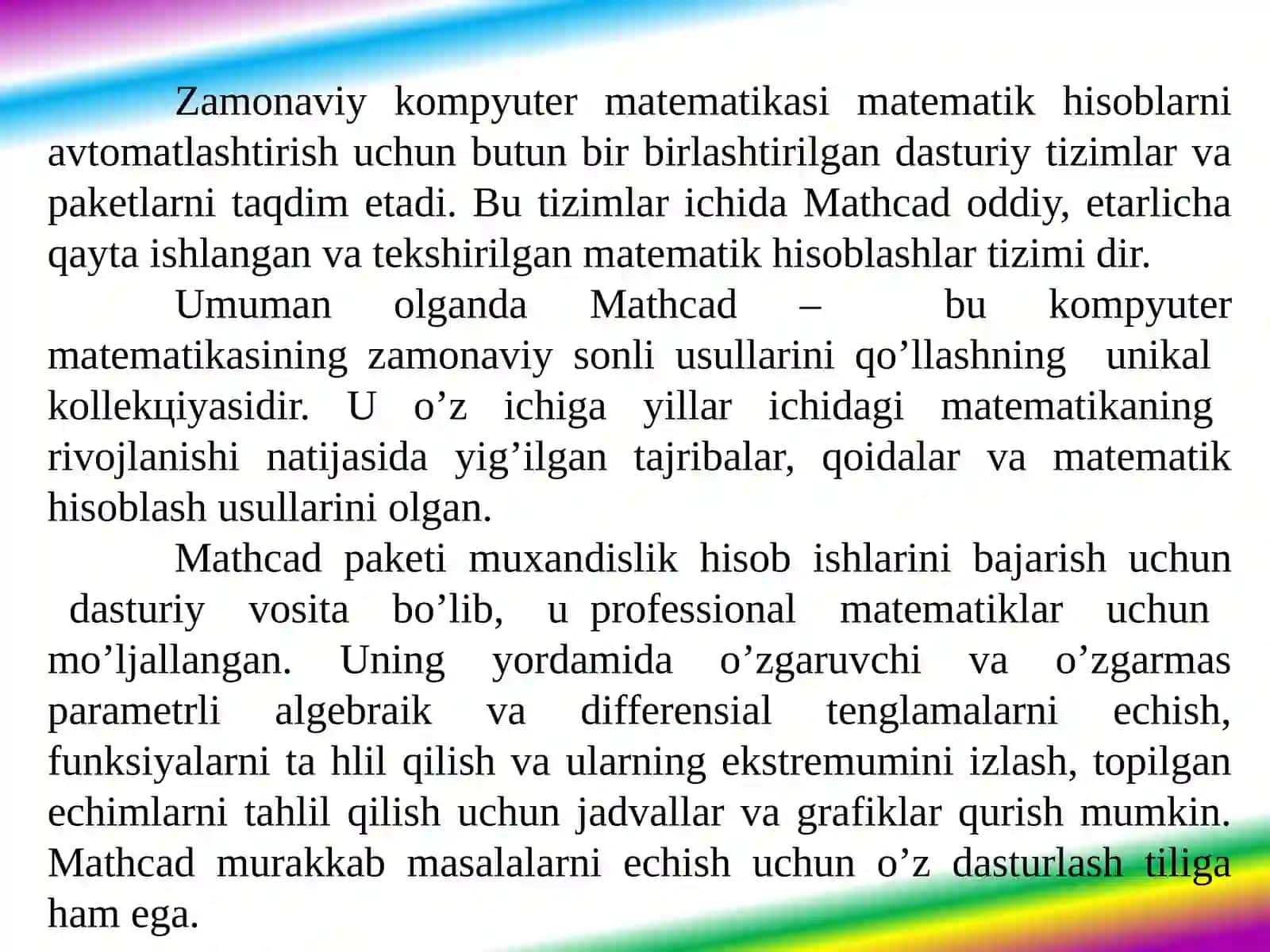 MathCaddasturiningumumiyko'rinishi 3