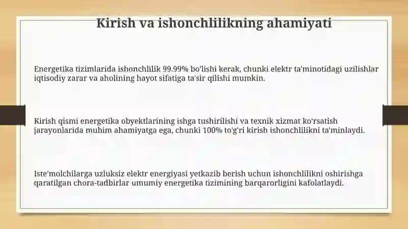 Ishonchlilikni oshirish usullarini tahlil qilish va qo'llaniladigan tadbirlar 3