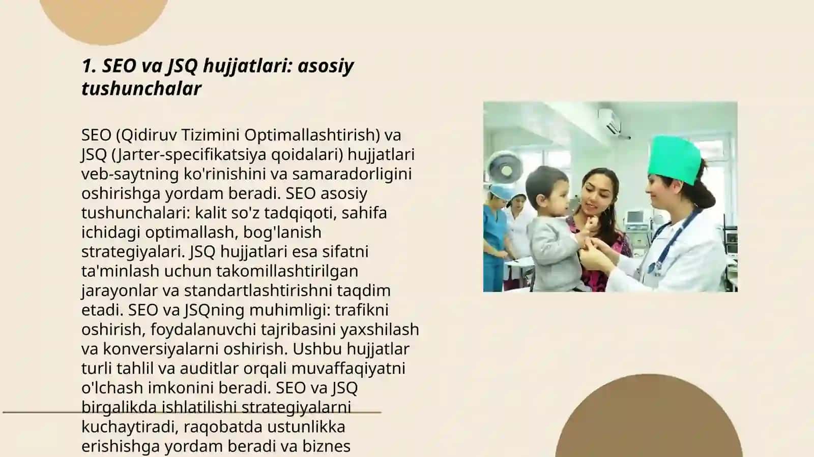 SEO va JSQ da bolalar va o'smirlar gigienasi bo'limi JSN hujjatlarini o'rganish 3