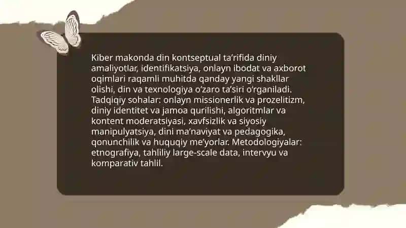 Kiber makonda din: kontseptual taʼrif va tadqiqiy sohalar 3
