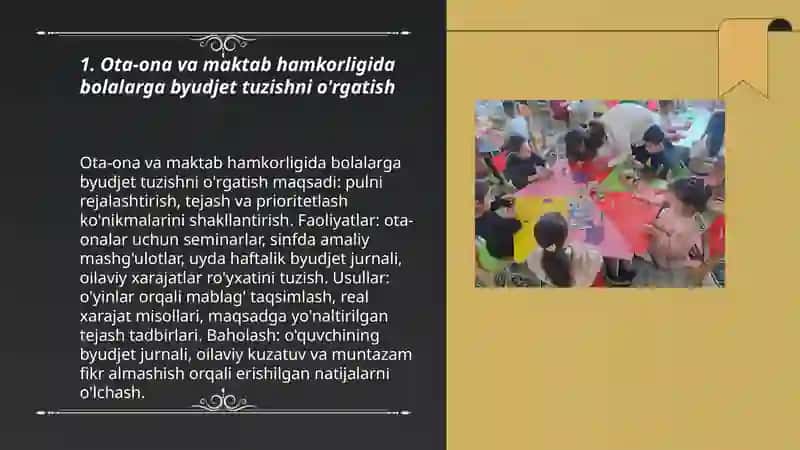 Oila bilan hamkorlikda iqtisodiy tarbiyani rivojlantirish 3
