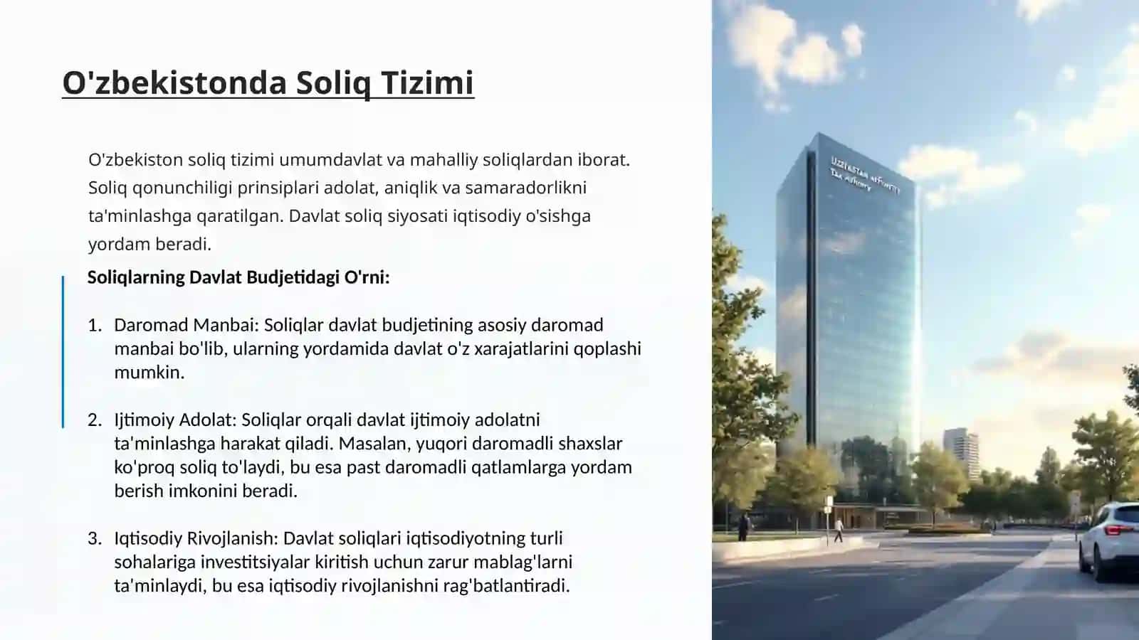 Davlat Budjeti Daromadlarida Soliqlarning Oʻrni 3