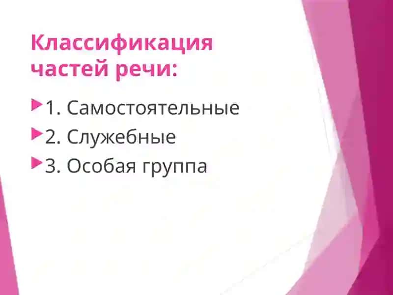 Систематизация и обобщение знаний о частях речи 3