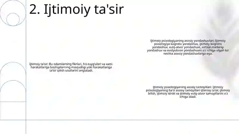 Sotsial Psixologiyaning Asosiy YoʻNalishlari 3
