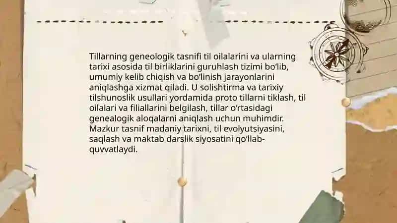Tillarning geneologik tasnifi 3