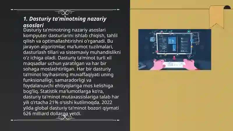 Dasturiy ta'minotning nazariy asoslari 3