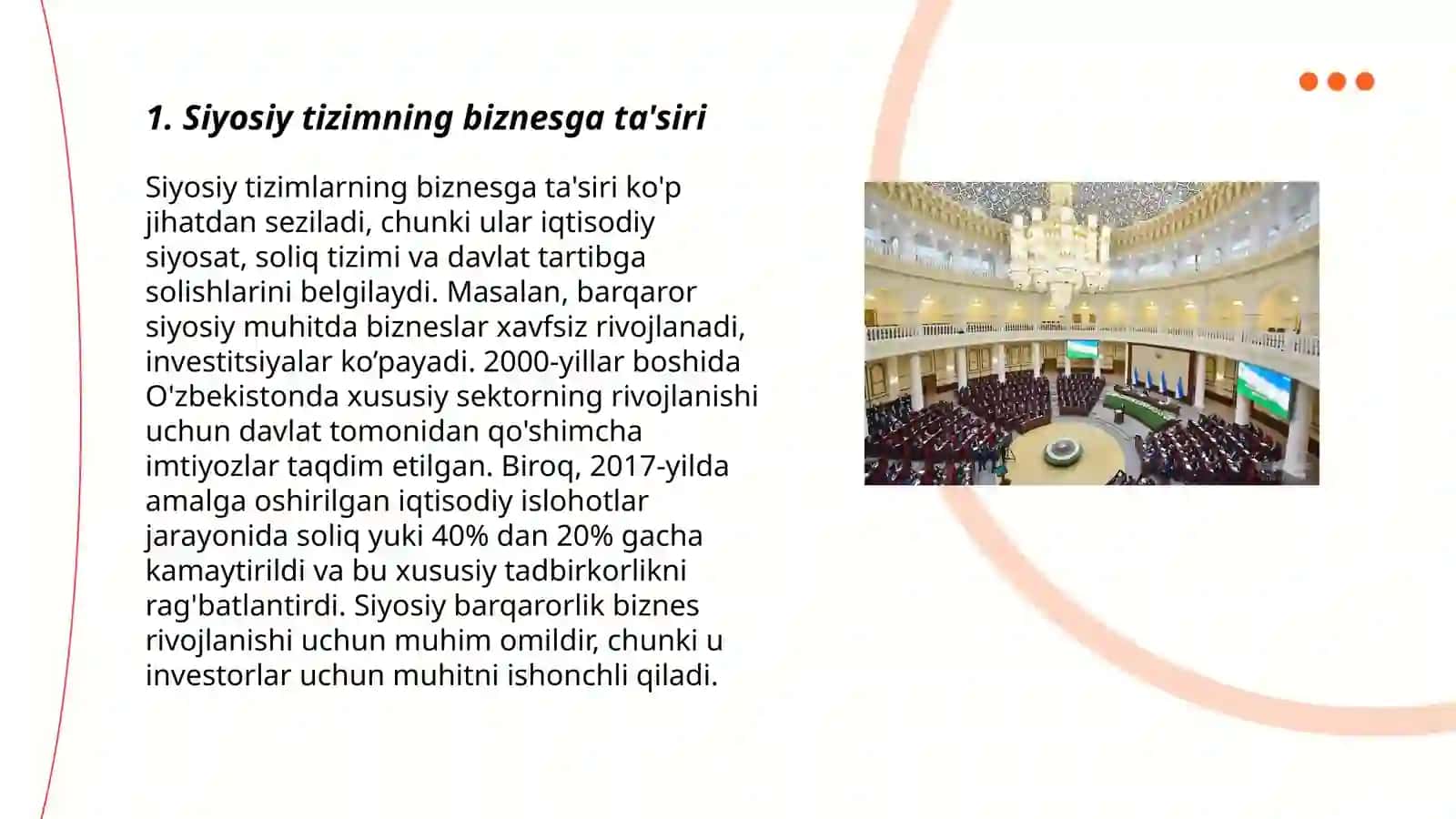 Biznes yuritishda siyosiy va huquqiy omillar 3