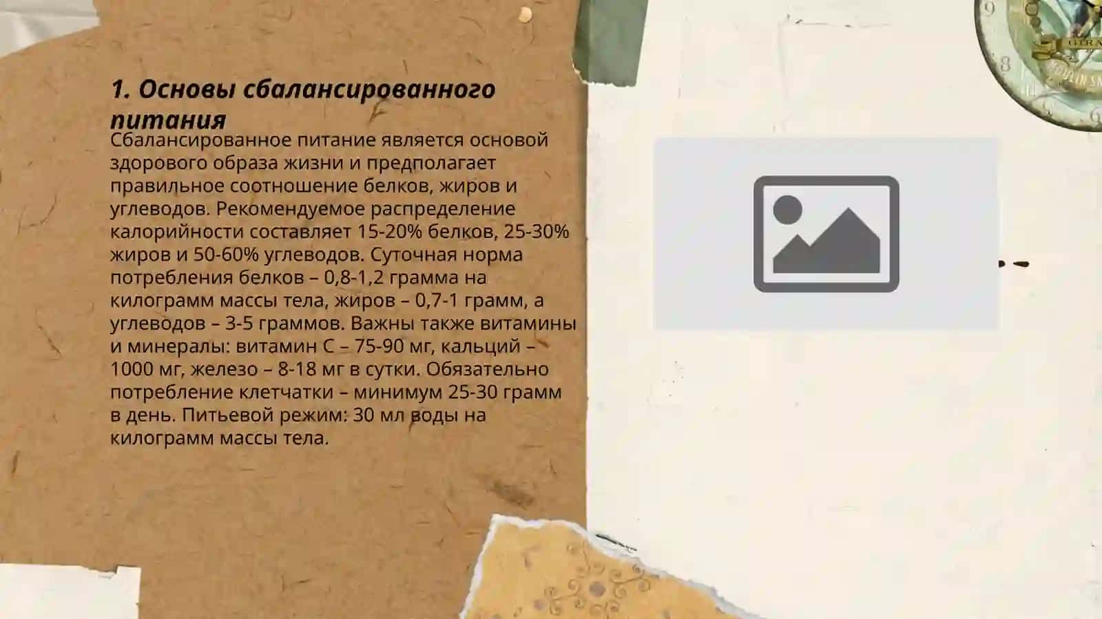 Основы сбалансированного питания 3