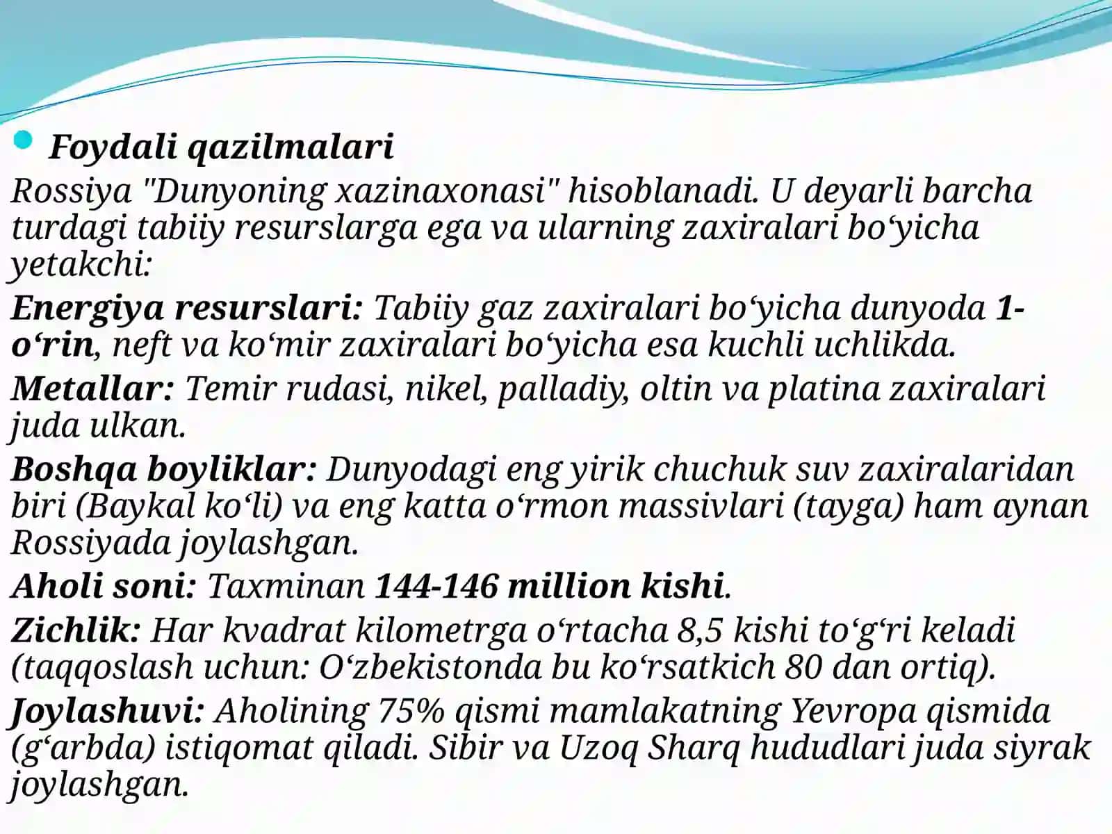 Tabiiy boyliklar:Nega ba'zi davlatlar rivojlanib,boshqalari esa qashshoqlashib ketmoqda.Rassiya va Nigeriya misolida 3
