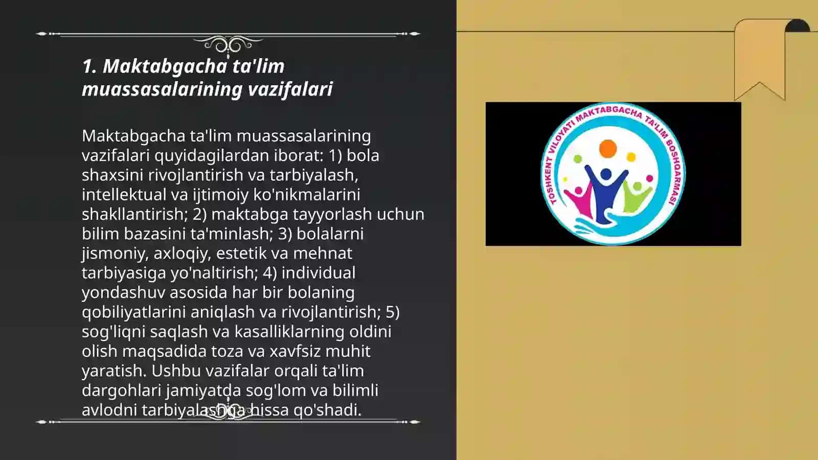 O'zbekiston Respublikasining "Maktabgacha ta'lim va tarbiya to'g'risdagi Qonun" 3