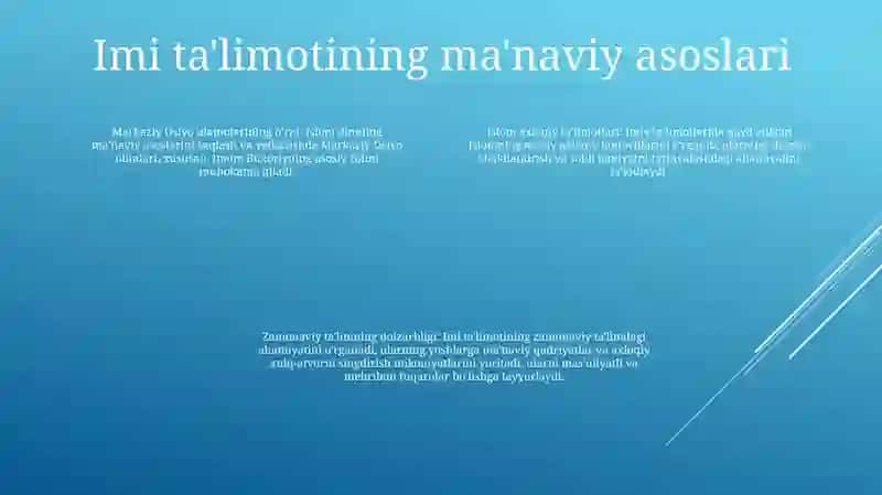 Yuksak Manaviyatli Yoshlarni Tayyorlashda O’Rta Osiya Allomlarining Imiy Merosi 3