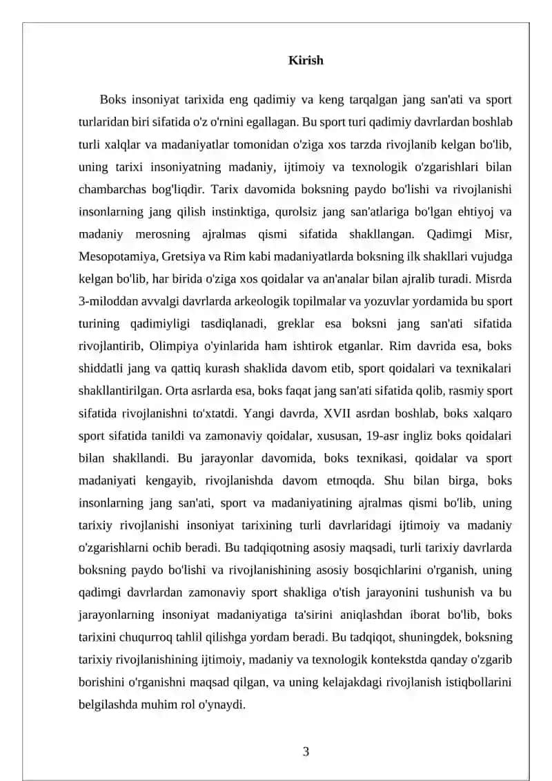 Boksning Dastlabki Tarixi 3