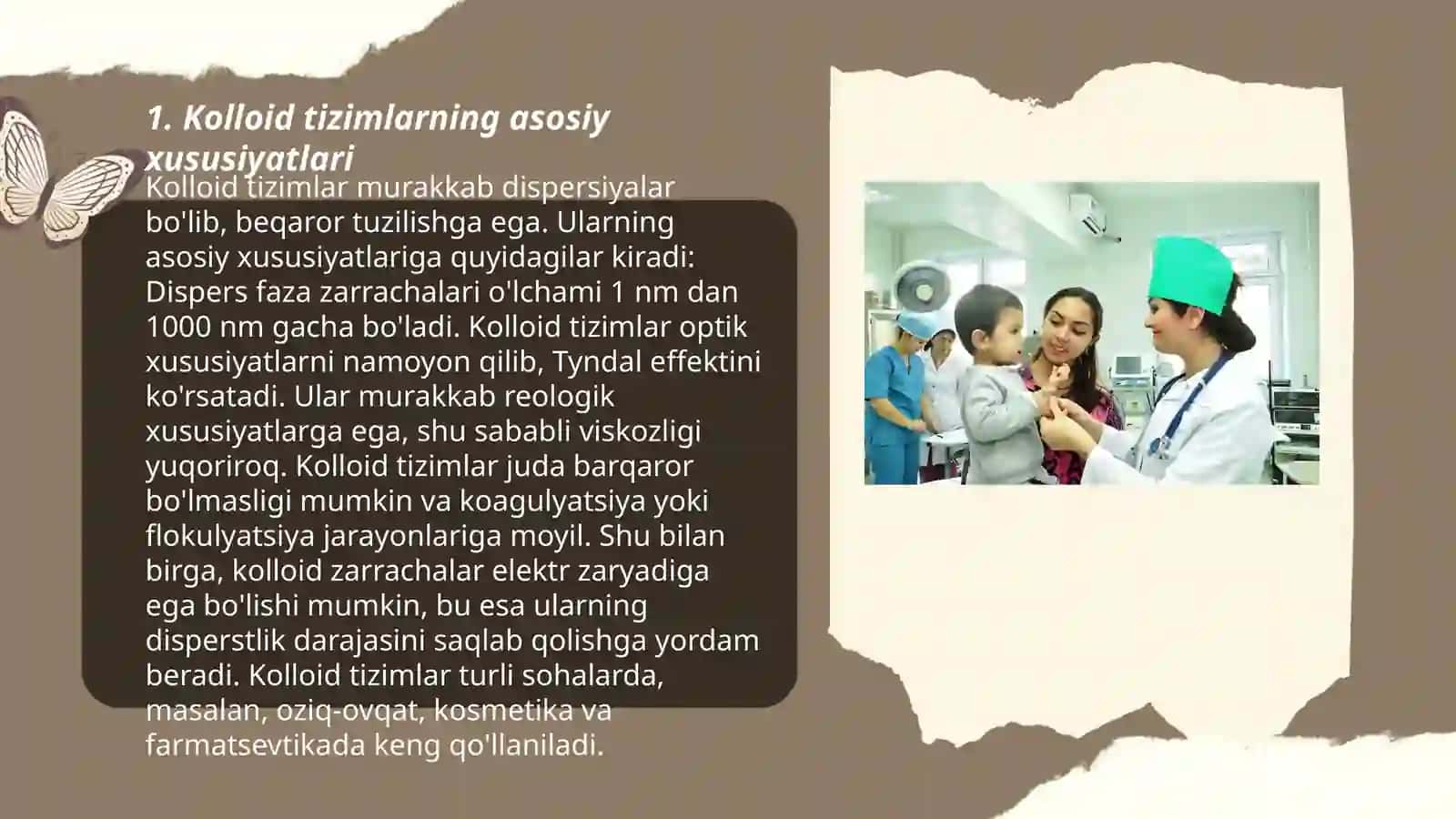 Kolloid sistemalarni tibbiy dializ yoʻli bilan tozalash 3