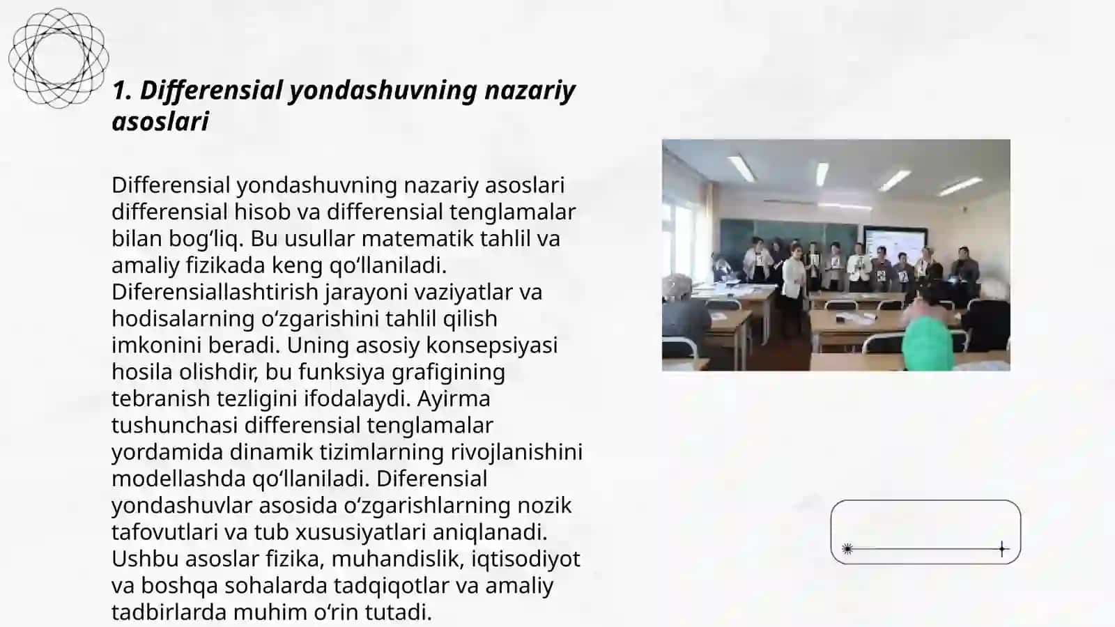 Differensial yondashuvning nazariy asoslari 3
